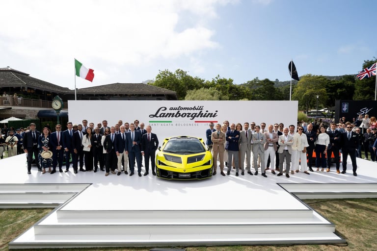 Automobili Lamborghini Unveils Fenomeno: Limited-Edition V12 Hybrid Masterpiece at The Quail