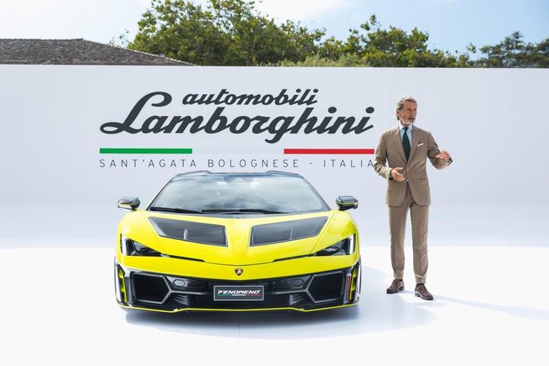 Automobili Lamborghini Unveils Fenomeno: Limited-Edition V12 Hybrid Masterpiece at The Quail