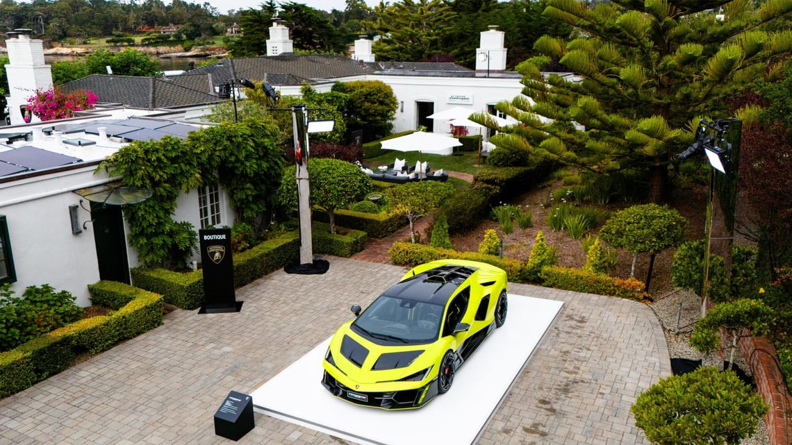 Automobili Lamborghini présente l'art automobile italien au 74e concours d'élégance de Pebble Beach