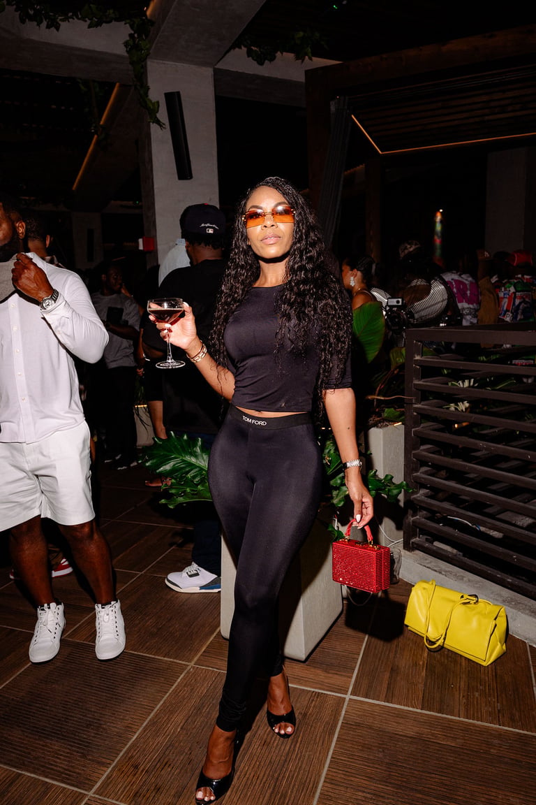 Tyson Beckford celebra il National Rum Day al Sonrisa Rum's "Dear Summer" Rooftop Party allo Shiso