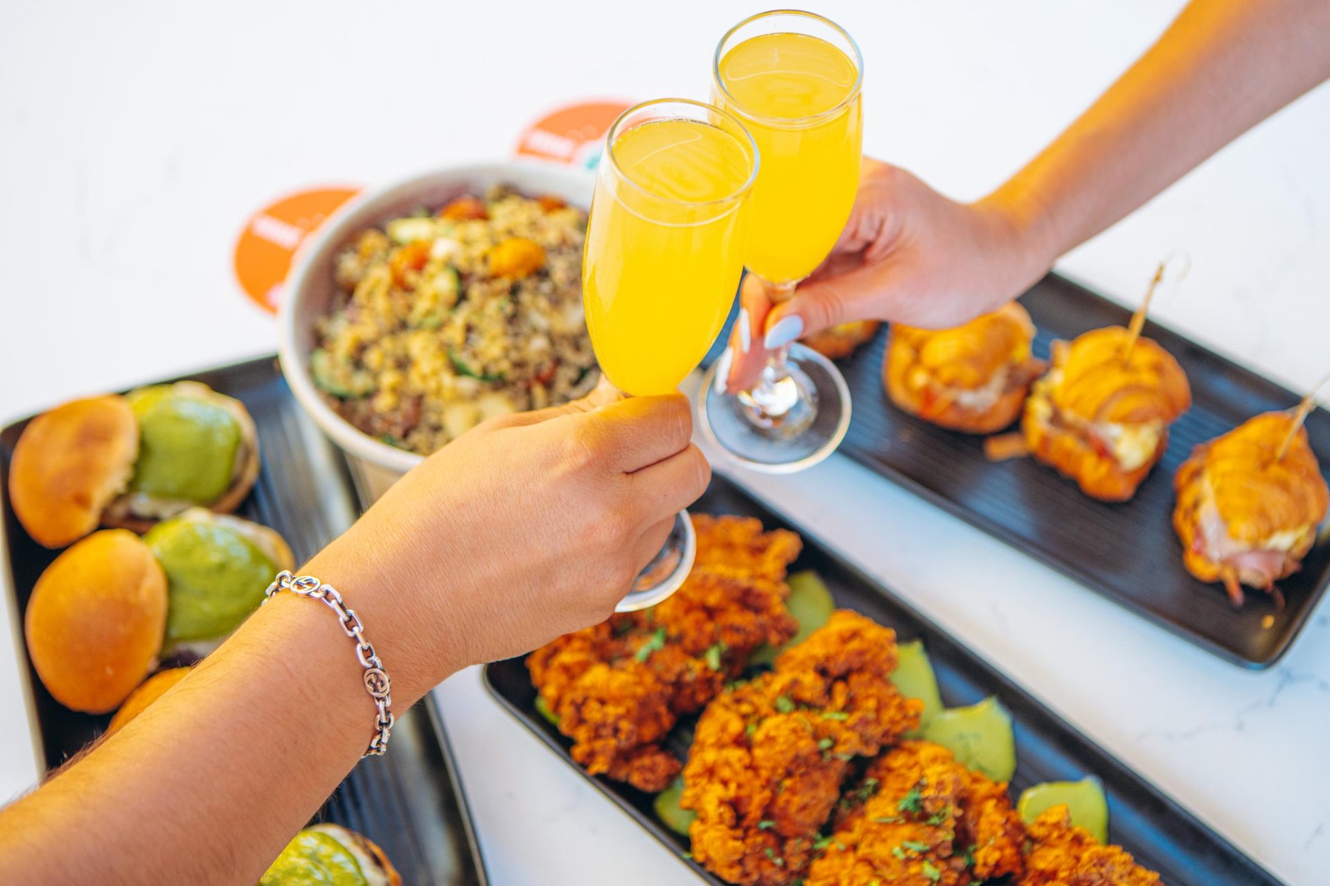 Mimosa and Brunch Spread