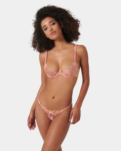 Patrice Pink/Yellow/Sheer