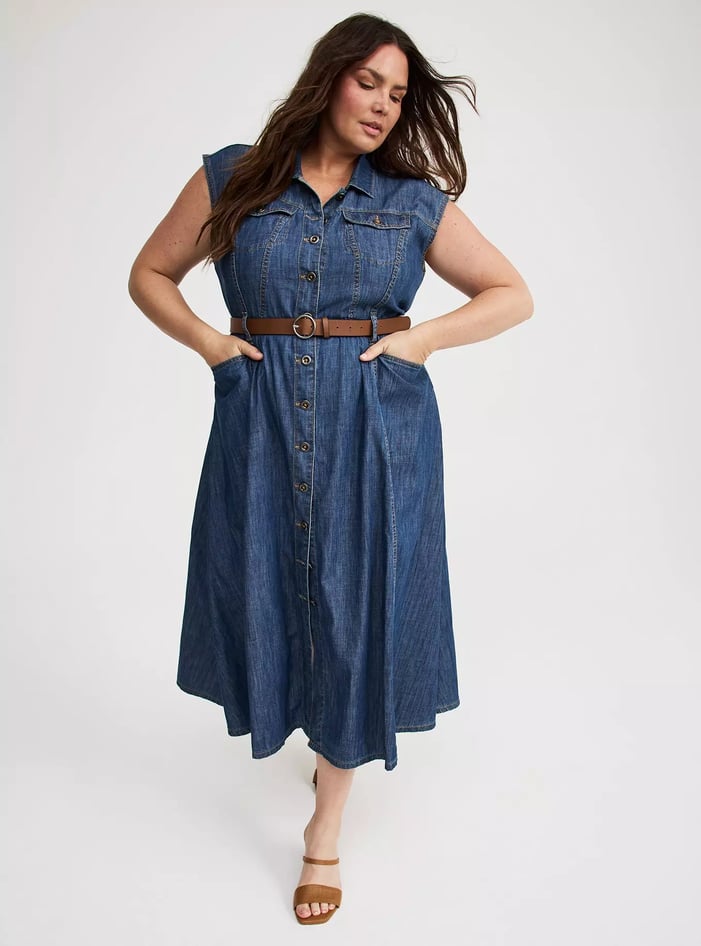 TORRID Denim Trucker Dress