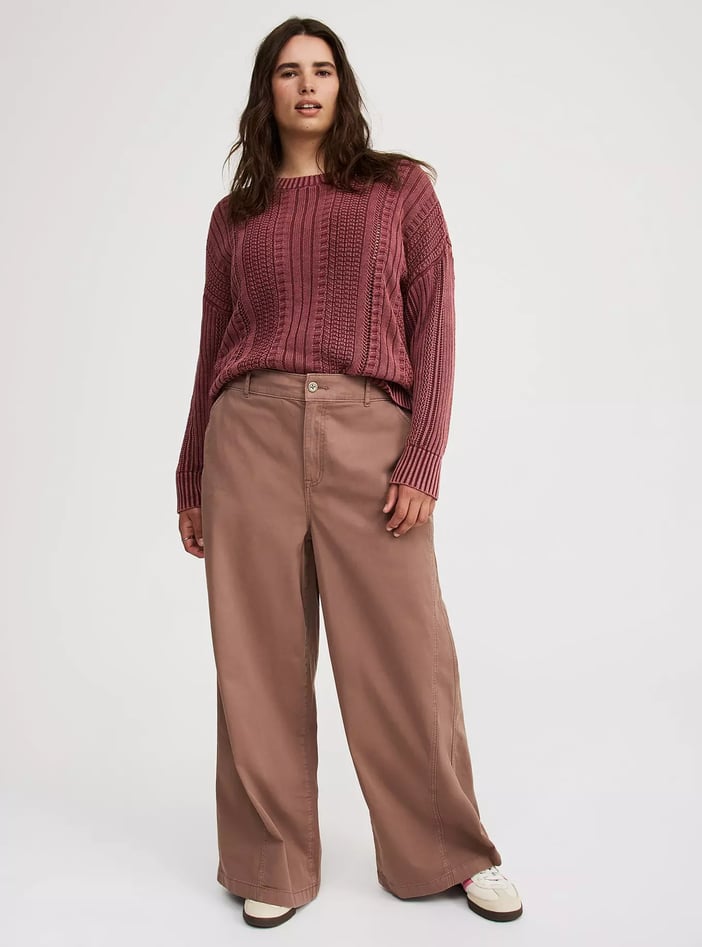 TORRID High-Rise Wide-Leg Baggy Chino Pant