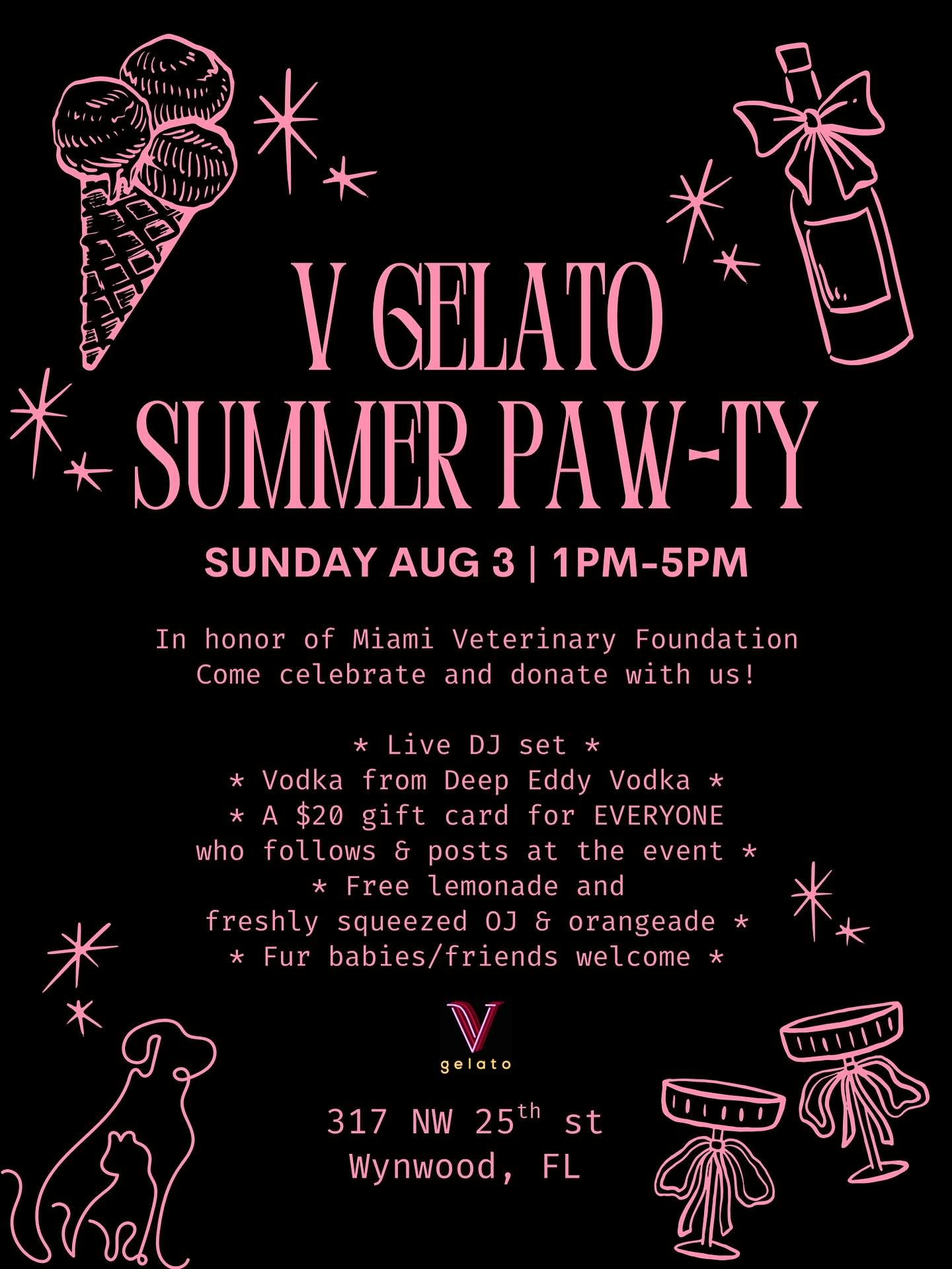V Gelato Unveils New Summer Menu with “Summer Paw-ty” 