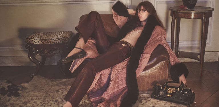 Chloé Winter 2025 Kampagne mit Grace Hartzel in Südfrankreich