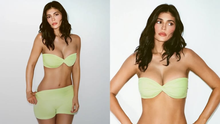 La collezione KHY Cotton Stretch di Kylie Jenner ha un momento neon