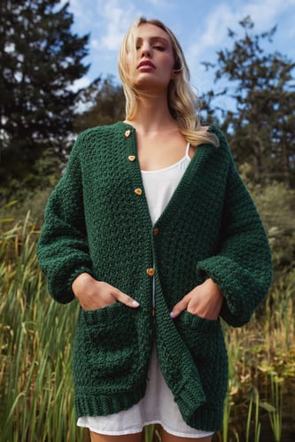 Strickjacke Ingrid aus Wolle