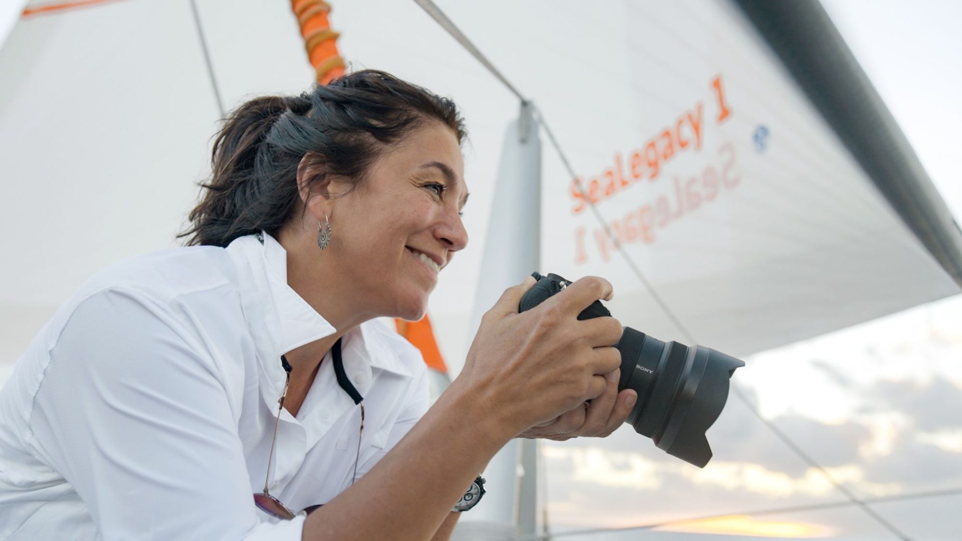16 Cristina Mittermeier onboard the SeaLegacy