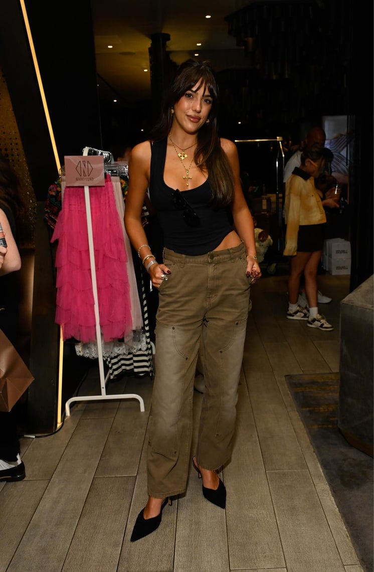 Sistine Stallone with BAYEAS, Luli Fama, It’s Messy by Alli Webb, Tru Niagen, Hannah B. Jewelry and Dios Mio by Sofia Vergara, at the CLD PR NYFW Kickoff Event 2025 at the W Hotel in Times Square