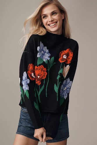 The Carys Mock-Neck Sweater by Maeve