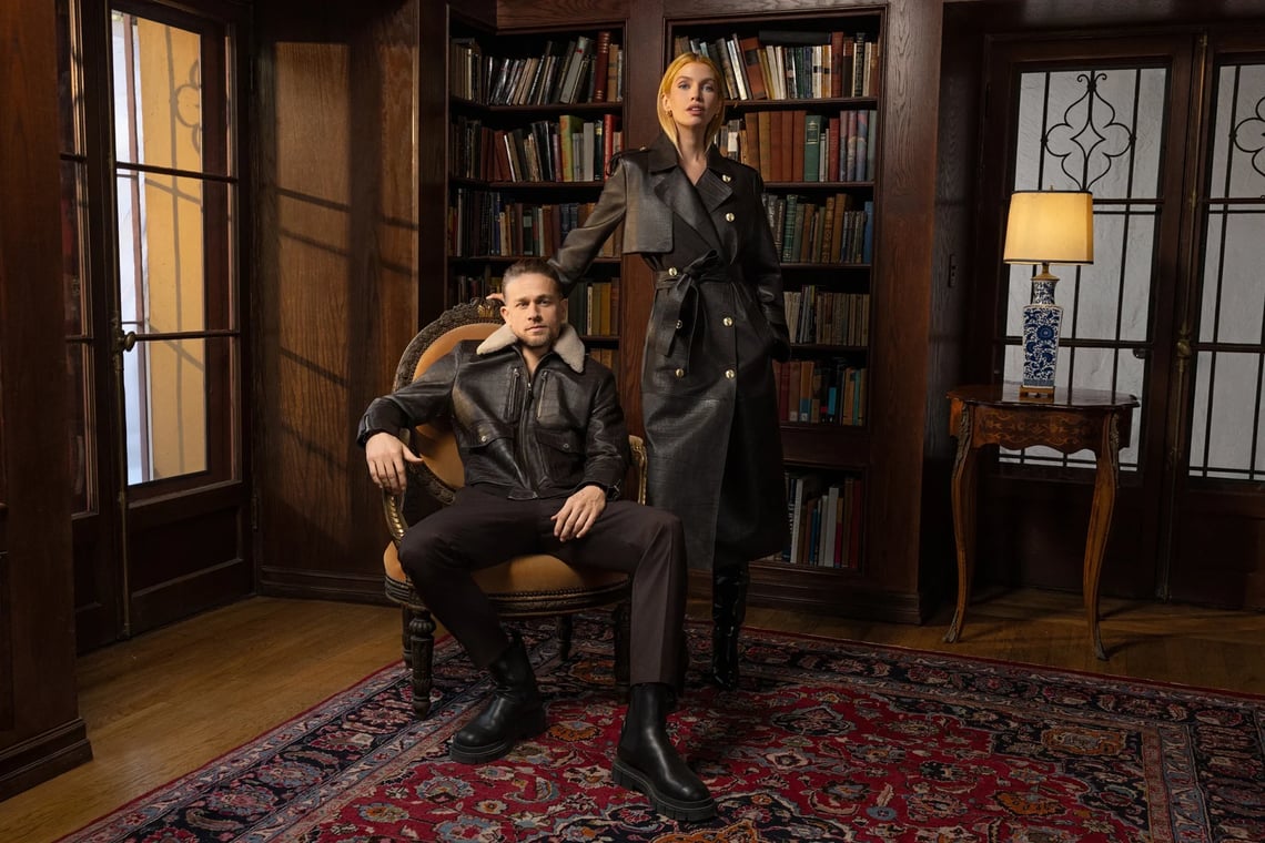 Stella Maxwell & Charlie Hunnam Bundle Up in Mackage’s Fall-Winter 2025 Campaign