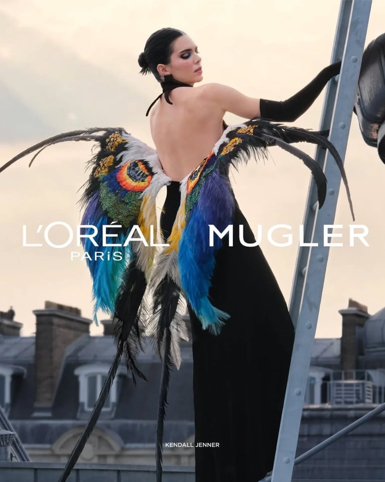 Kendall Jenner Shines in L’Oréal Paris x Mugler Fall 2025 Makeup Campaign