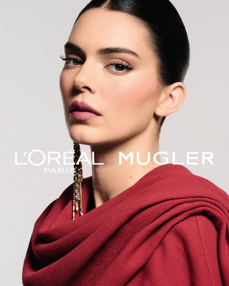 Kendall Jenner Shines in L’Oréal Paris x Mugler Fall 2025 Makeup Campaign