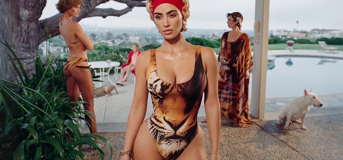 Roberto Cavalli X SKIMS Brings Up Limited-Edition Swimwear