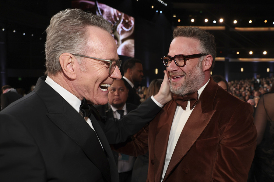 The Studio's Bryan Cranston and Seth Rogen