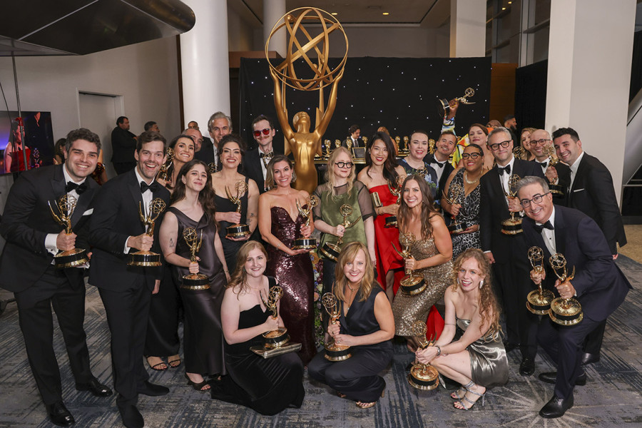 The team from Last Week Tonight With John Oliver
