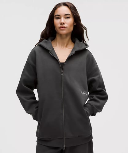 Women's Big Cozy Ultra-Oversized Full-Zip Hoodie Long