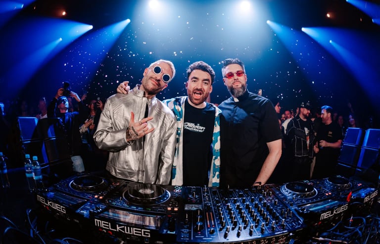 Oliver Heldens B2B Tchami B2B Don Diablo at Ten Years of Heldeep