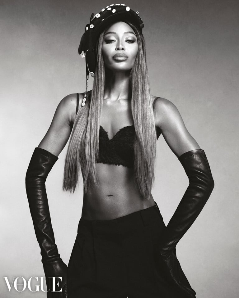 Naomi Campbell protagoniza la portada de octubre de 2025 de Vogue Hong Kong