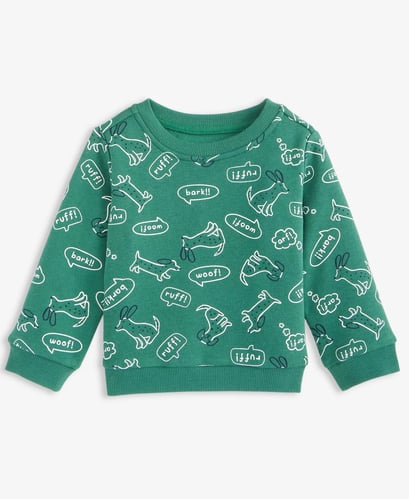 Baby Boys Mix and Match Bark Dogs Printed Sweatshirt