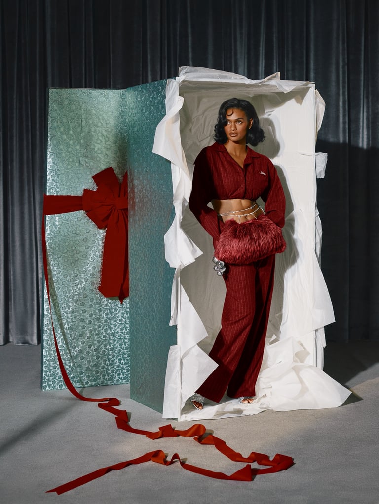 Skims Holiday Campaign 2025 Starring TikTok Couple Nara and Lucky Blue Smith
