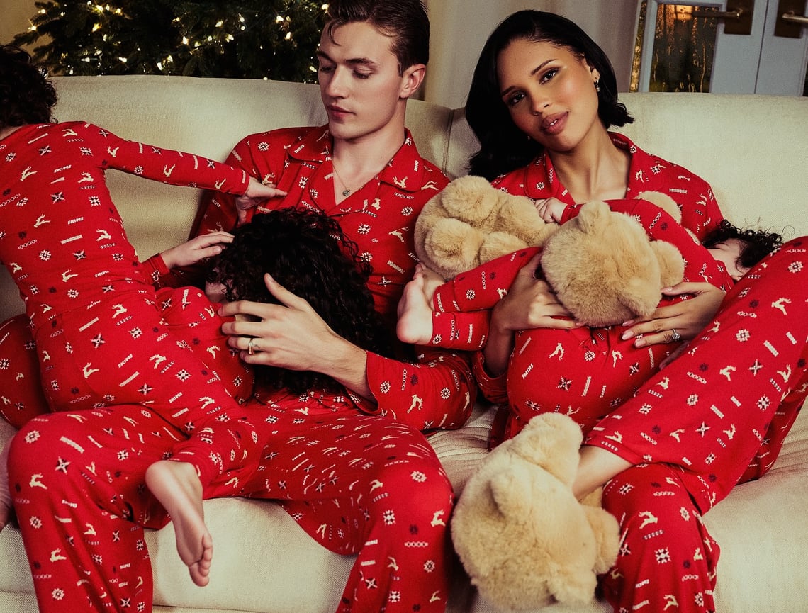 Skims Holiday Campaign 2025 Starring TikTok Couple Nara and Lucky Blue Smith