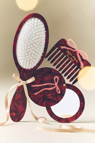 Solar Eclipse Handpainted Acetate Hair Brush