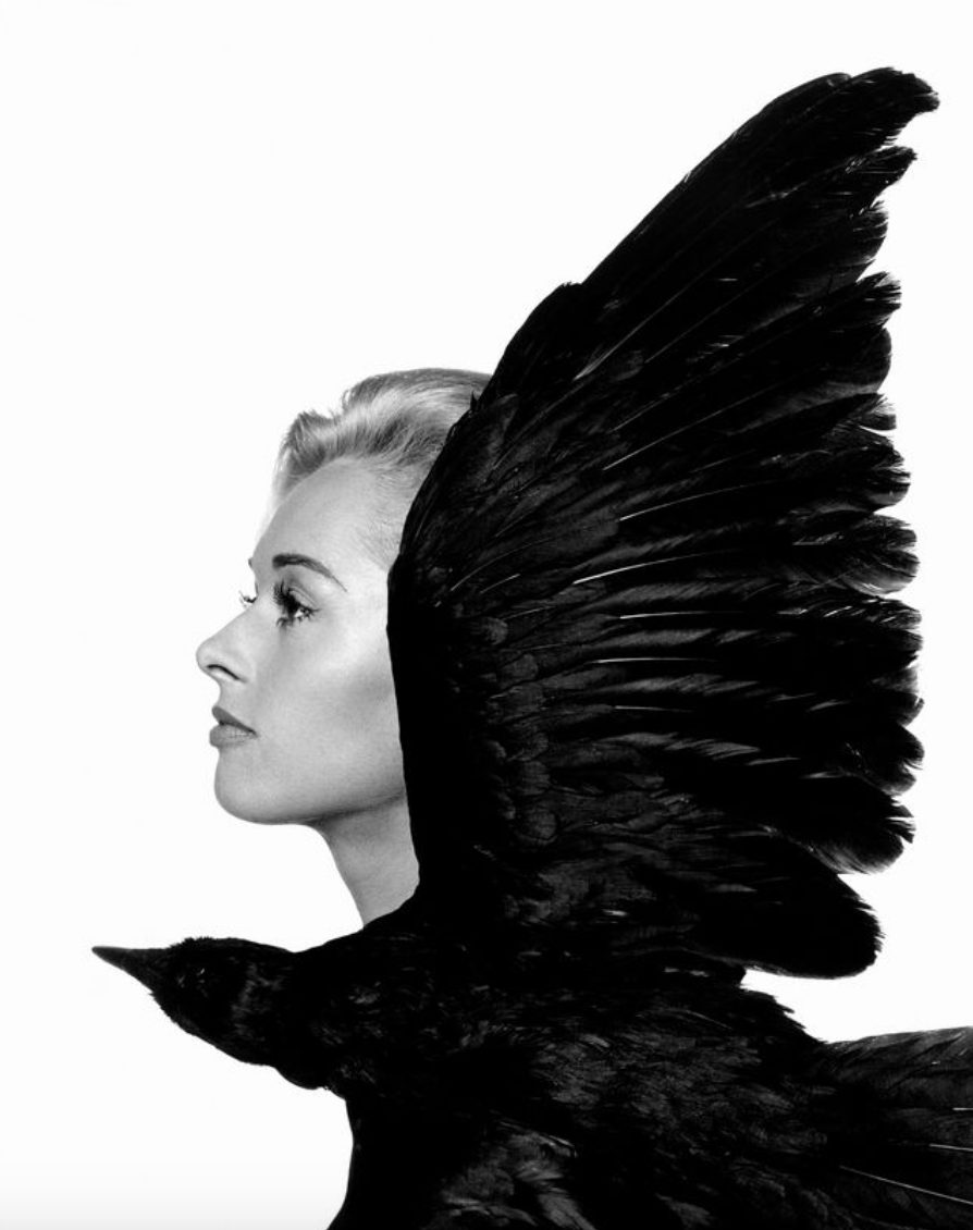 Halsman Tippi Hedren Bird 1962_Photographed by Philippe Halsman