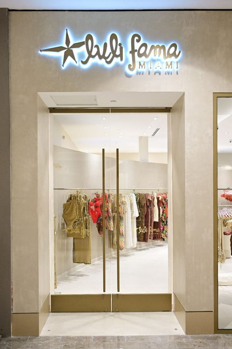 Luli Fama’s Dadeland Mall store in Miami.