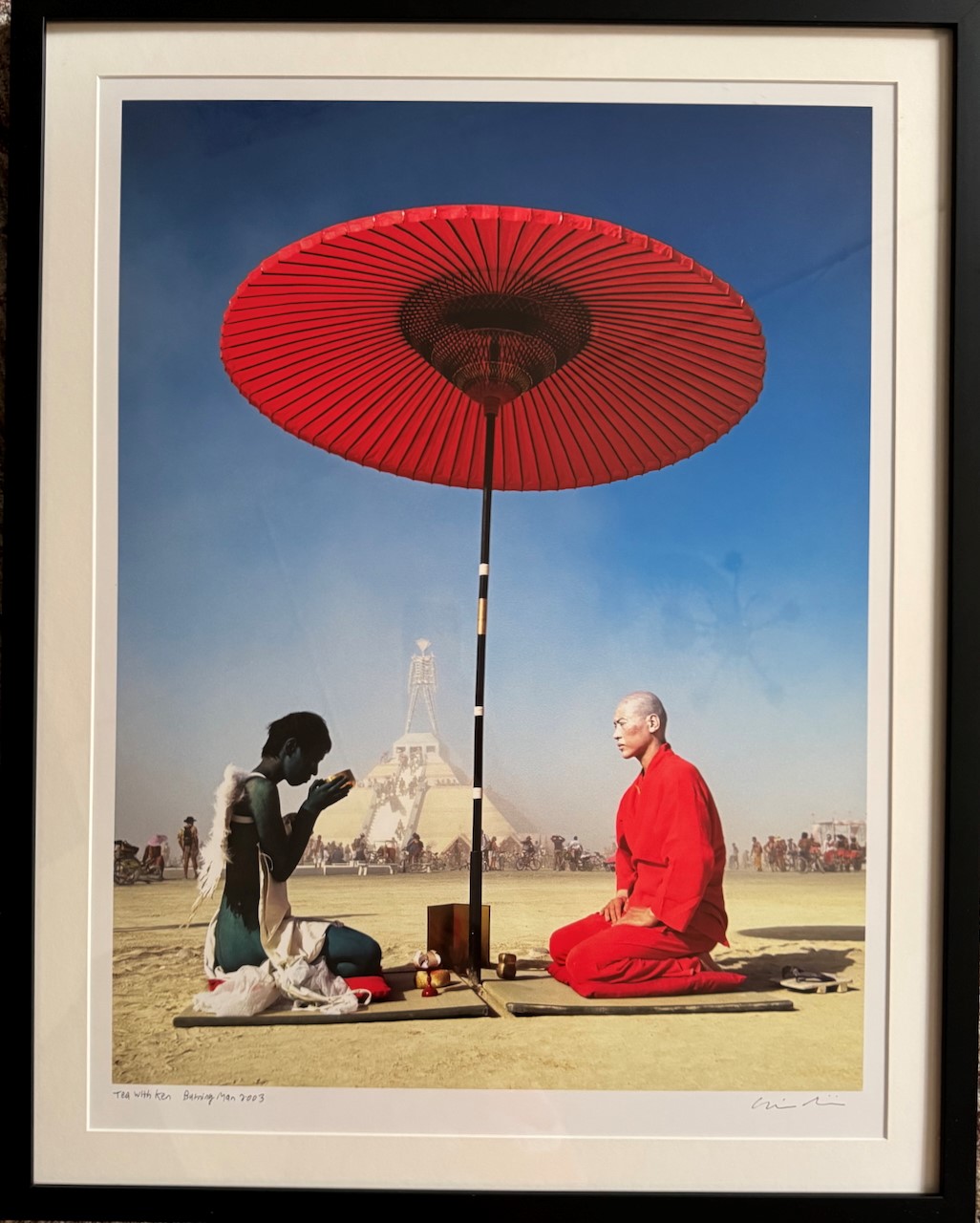 Tea with Ken, Burning Man, 2003_Photographed by Gabe Kirchheimer
