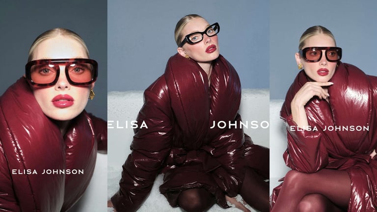 Elsa Hosk Stars in Elisa Johnson’s 2025 Holiday Eyewear Edit Campaign