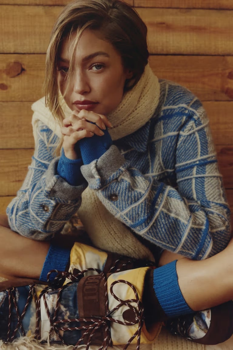 Moon Boot x Guest in Residence collaboration Starring Gigi Hadid