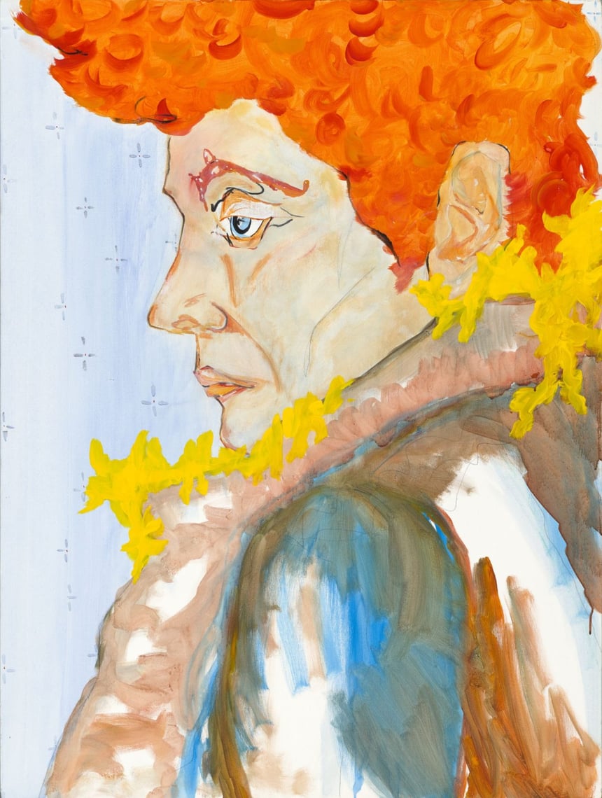 Jean Pierre, by Sharon Stone, 2025 (4 feet x 3 feet) acrylic on canvas