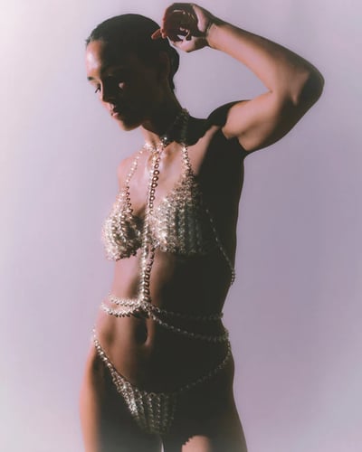Crystal Lingerie Set Clear