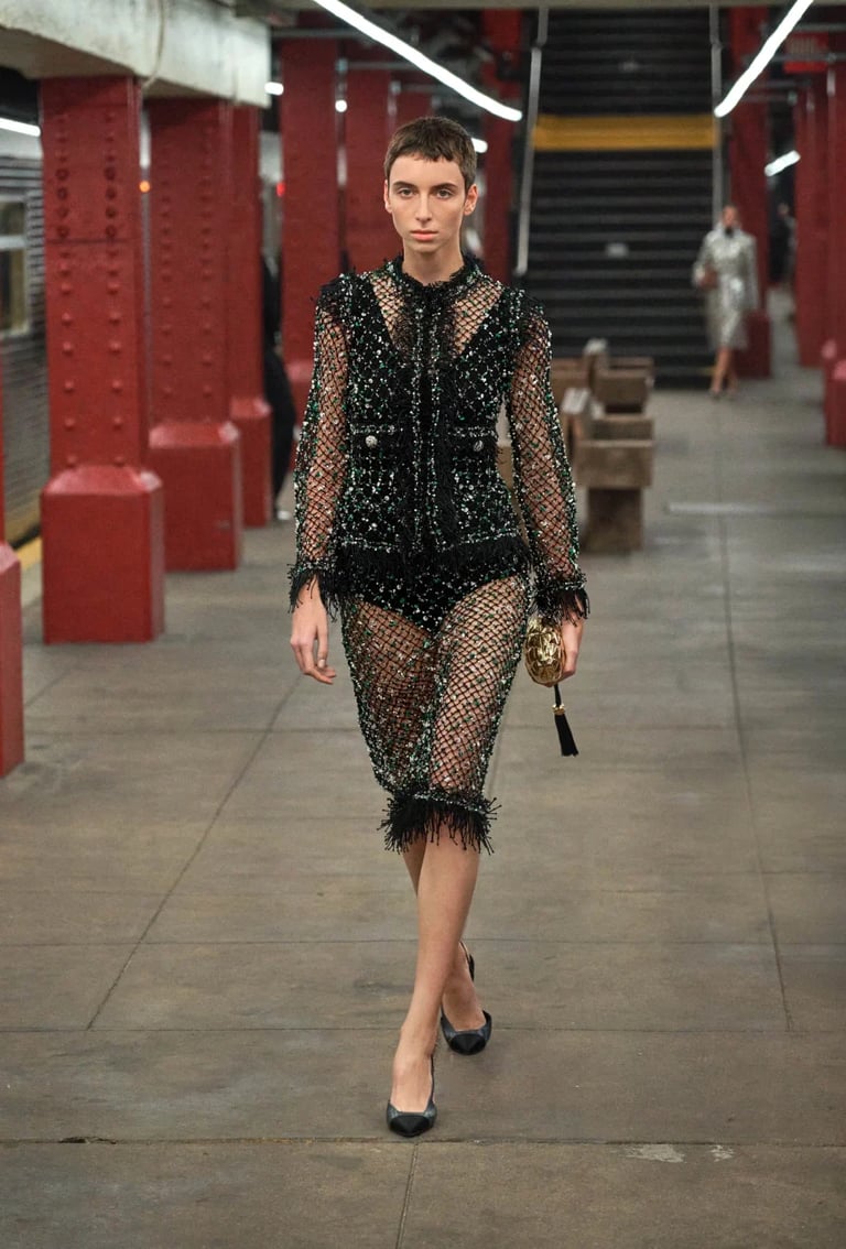 Chanel Métiers d’Art 2026: Matthieu Blazy Turns a NYC Subway Into a Couture Runway
