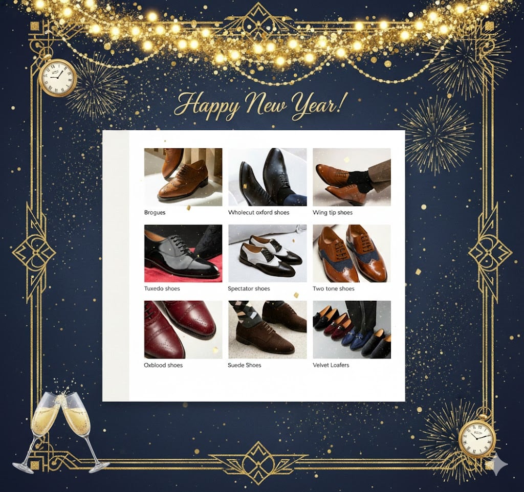 Luxe men shoes for Christmas & NYE