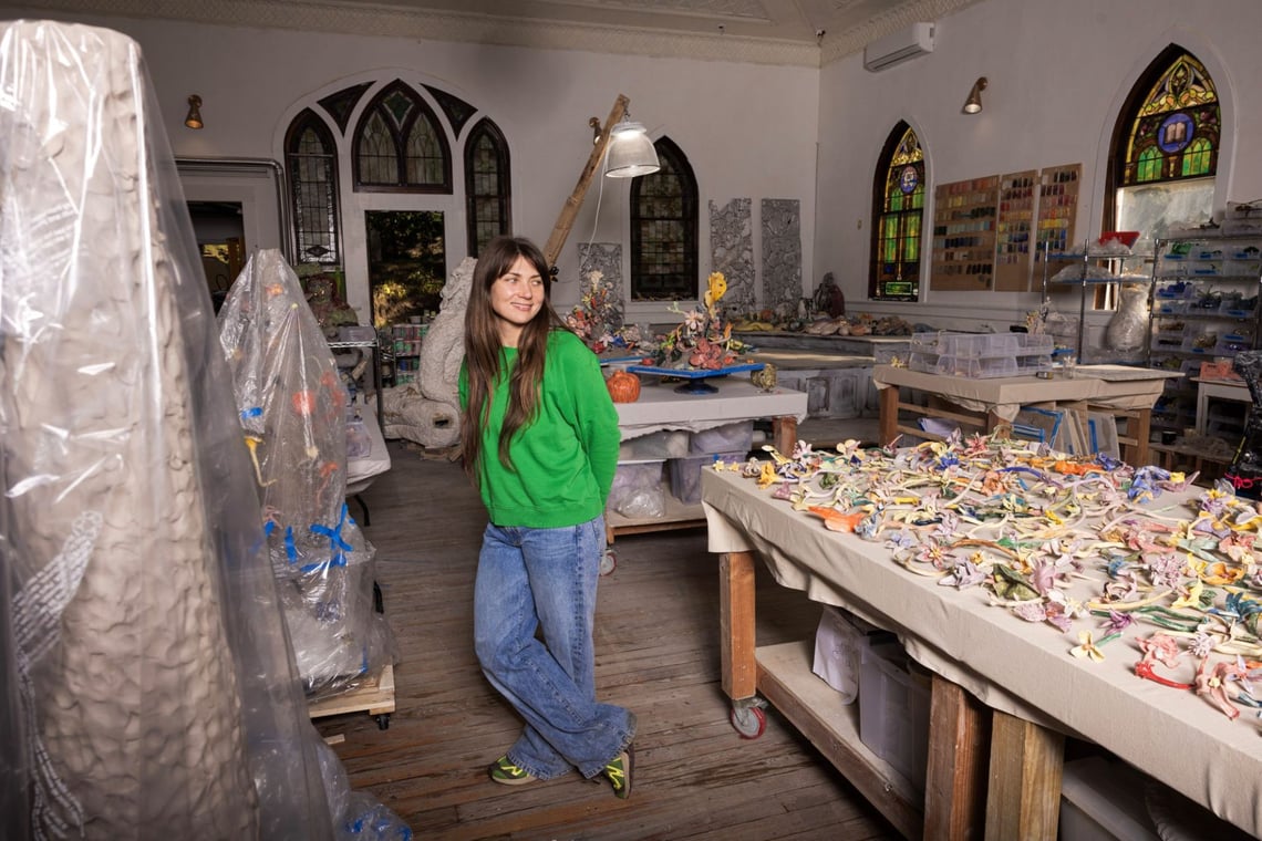 Katie in Her Studio PC Nick Laham (3)
