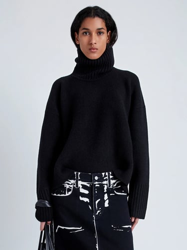 Sandra Turtleneck Sweater in Lofty Eco Cashmere