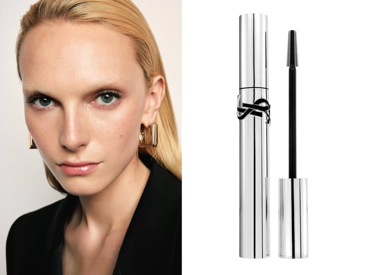 Campanha da máscara de cílios Lash Latex da YSL Beauty estrelada por Alex Consani.