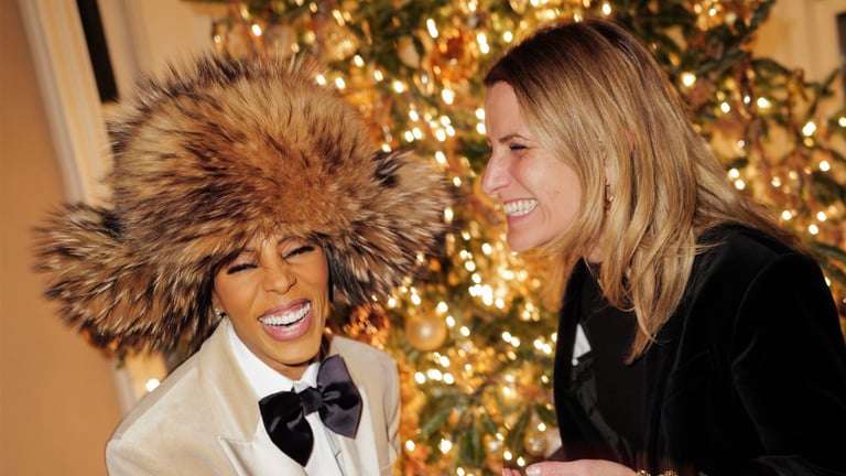 Burberry organise un cocktail de Noël à New York en compagnie de Chris Hessney.