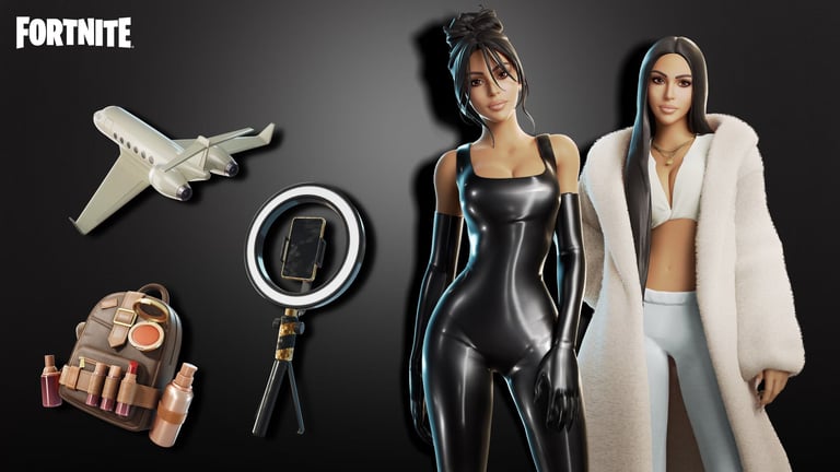 Kim Kardashian Joins Fortnite Icon Series With SKIMS-Inspired Skins