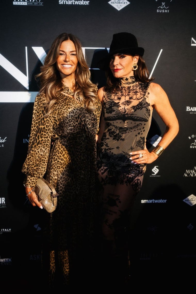 Kelly Killoren Bensimon and Luann de Lesseps attend Melissa Odabash 25-Year NYFW Runway Presentation
