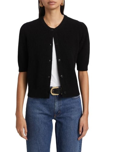 Frame Shrunken Wool-Cashmere Cardigan