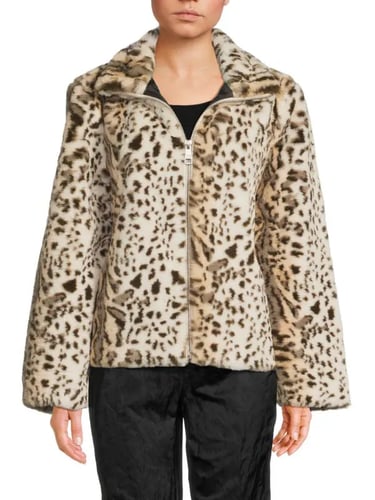 Jason Wu Animal Print Faux-Fur Jacket