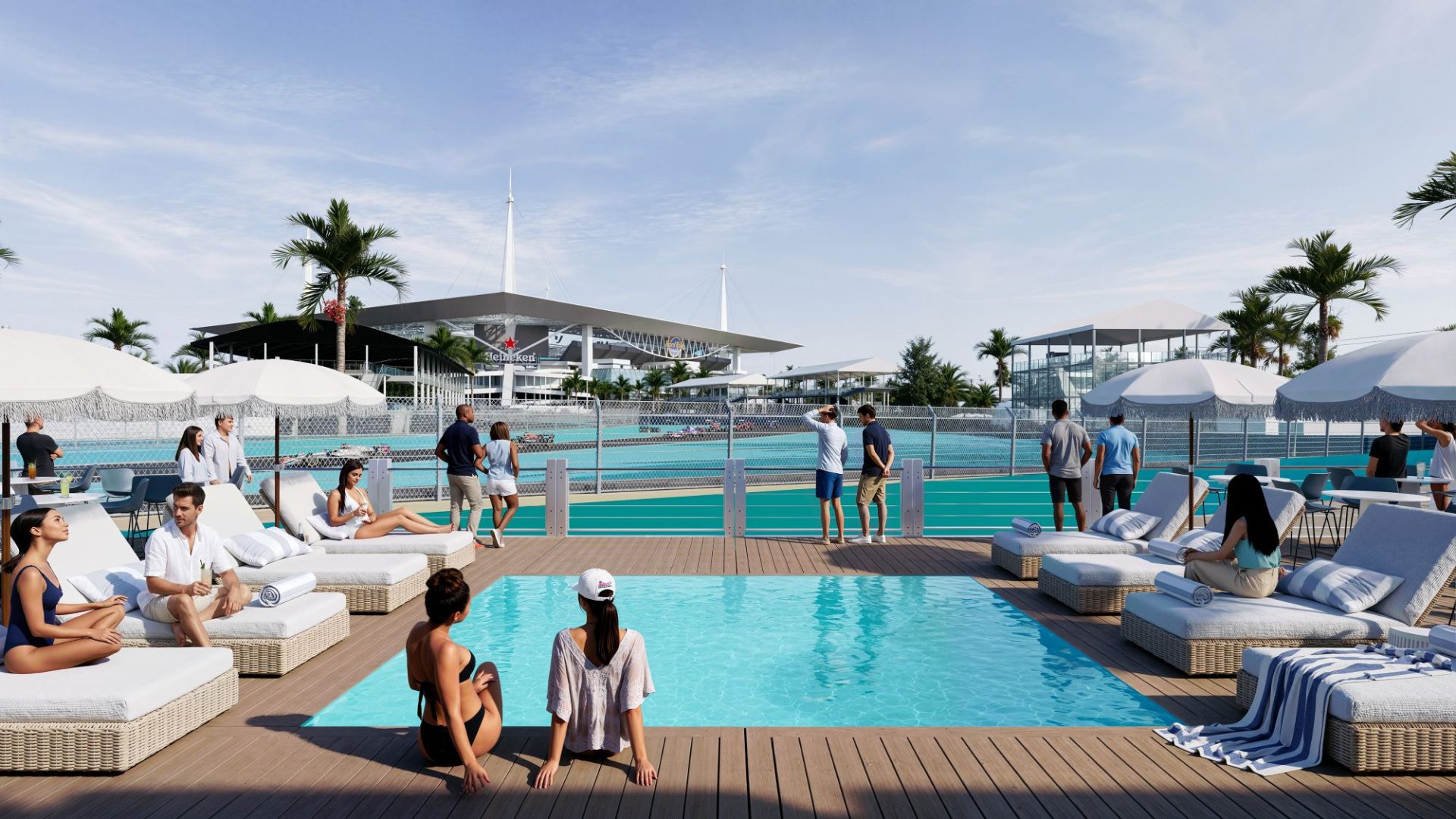 Vista de la cubierta del MSC Yacht Club