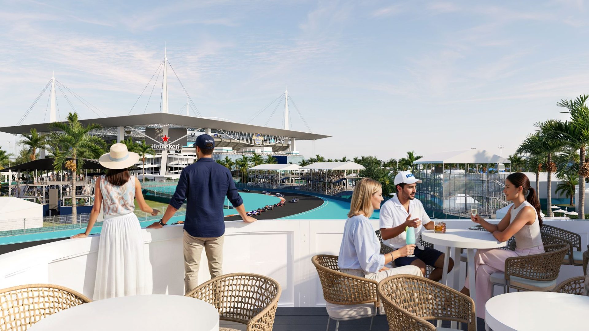 Vista de la cubierta del MSC Yacht Club
