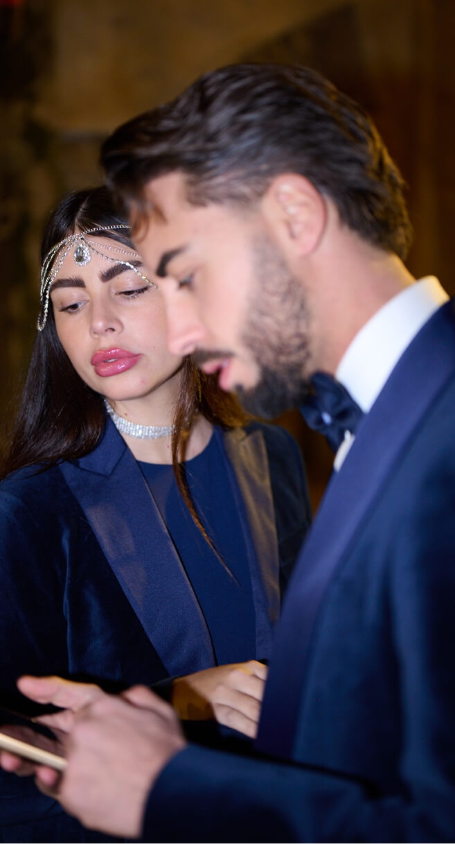 Midnight blue velvet tuxedo blazer limited edition Sumissura (1)