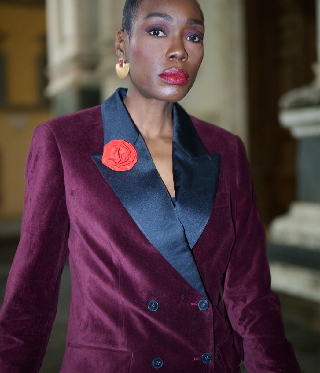 Sumissura burgundy double-breasted cotton tuxedo (2)