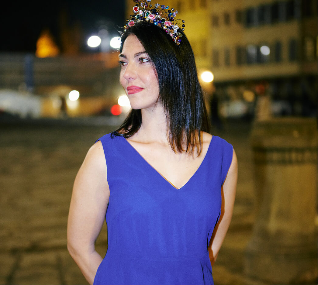 Sumissura navy blue sleeveless maxi dress